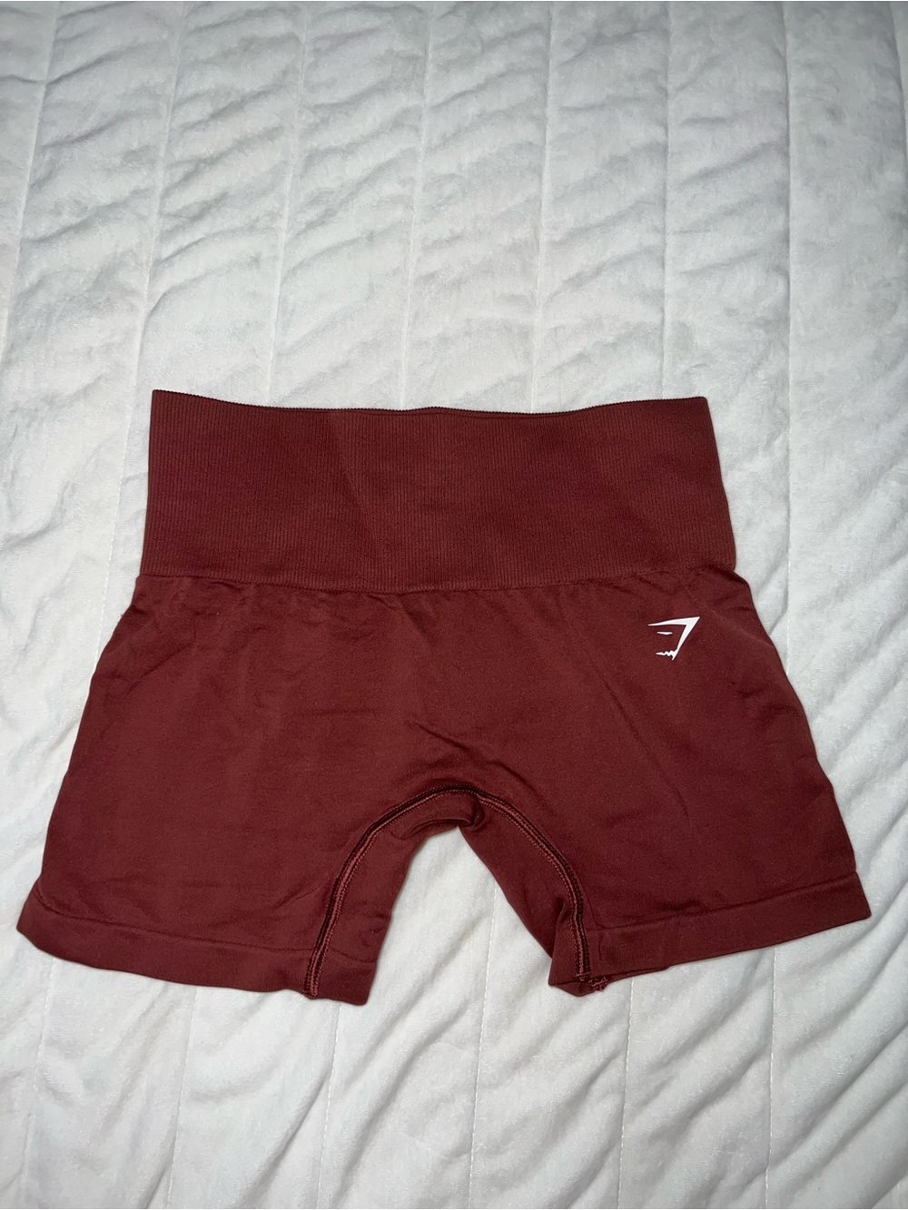 Gymshark High-Waist Seamless Bike Shorts - Maroon